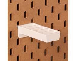 Houder voor vijf scharen of klein gereedschap - Voor Ikea Skadis pegboard - Wit