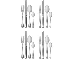 House Doctor Bestekset Brush zilver - 16 delig