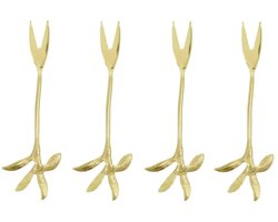 House Doctor Borrel vorkjes Fork goud - 4 stuks
