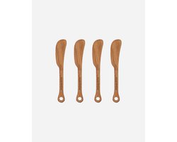 House Doctor Botermesjes 4 stuks Eya Hout Naturel