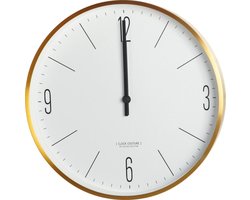 House Doctor Clock Couture - Klok - Rond - Aluminium - Ø30 cm - Wit