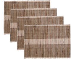 House Doctor Placemat Bols naturel 48x35cm - 4 stuks