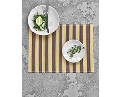 House Doctor Placemat Rayas bruin - 4 stuks