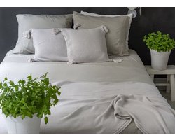 House in Style dekbedovertrek Como taupe - extra kussensloop (60x70 cm)