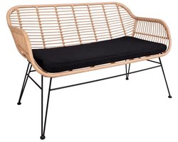 House Nordic Bank - Rotan - Naturel - 126x68x81cm - Bank Trieste
