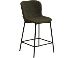 House Nordic Barstoel Maceda - Groen Bouclé - Set van 2