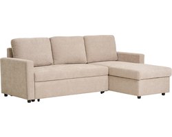 House Nordic Belfast Zand 2-Zits + Chaise Lounge Slaapbank