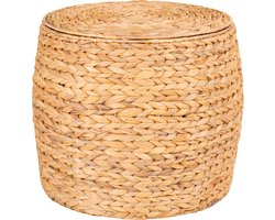 House Nordic Bijzettafel Delia met Opslag Waterhyacint Rond Ø43cm