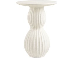 House Nordic Bijzettafel Newtown - Rond Wit - Ø40x55cm