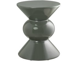 House Nordic Bijzettafel Rosolina - Rond Groen Fiberglas - Ø34x41cm