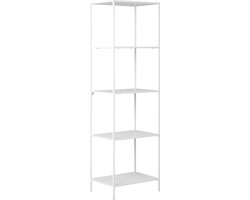 House Nordic Boekenkast Vita - 51x36x170cm - Wit - Open Kast