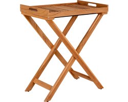 House Nordic Dienblad Tafel Ronda - 60x40x70cm - Teak Naturel