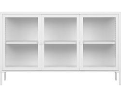 House Nordic Dressoir Brisbane Staal Wit 140cm