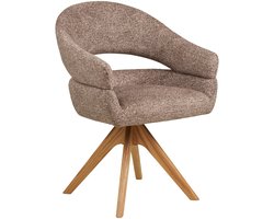 House Nordic Eetkamerstoel Dover - Bruin/Naturel