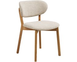 House Nordic Eetkamerstoel Dunkirk - Beige Excl. Armleuning - Set van 2