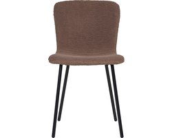 House Nordic Eetkamerstoel Halden Teddy Donkerbruin