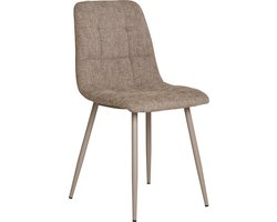 House Nordic Eetkamerstoel Middelfart - Stof/Textiel - Grijs - Set van 2