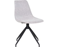 House Nordic Eetkamerstoel Monaco - Bouclé - Zand - Draaibaar - Set van 2