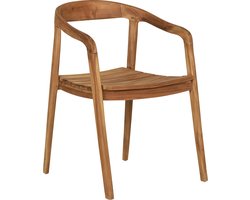 House Nordic Eetkamerstoel Otero - Teak - Naturel - Set van 2