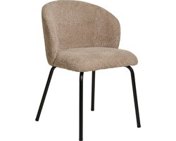 House Nordic Eetkamerstoel Safira - Bouclé - Beige - Set van 2