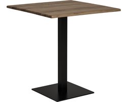 House Nordic Eettafel Lignano - 70x70x75cm - Eiken/Metaal - Bruin