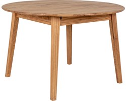 House Nordic Eettafel Metz Eikenhout Naturel Uitschuifbaar 118-158cm