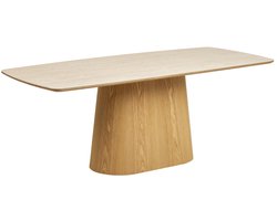 House Nordic Eettafel Noli - Rechthoek Travertin/Hout - 200x90x76cm