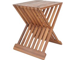 House Nordic - Erto Kruk - 40x35x45 CM - Bruin - Teakhout