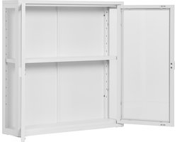 House Nordic Hangende Wandkast Brisbane - 80x18x80cm - Wit