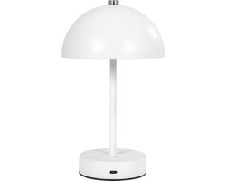 House Nordic Holt Wit LED Tafellamp Oplaadbaar