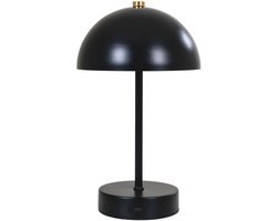 House Nordic Holt Zwart LED Tafellamp Oplaadbaar