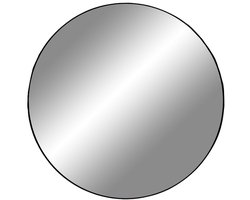 House Nordic Jersey Ronde Spiegel Zwart Ø100 cm