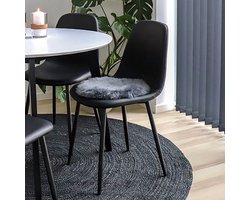 House Nordic Lamsleren zitkussen - Lamsleren zitkussen in grijs Ã˜35 cm