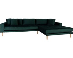House Nordic Lido Donkergroen 2,5-Zits Hoekbank Velvet Rechts