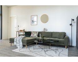 House Nordic Lido Olijfgroen 2,5-Zits Hoekbank Links