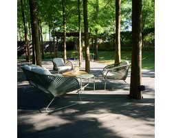 House Nordic Lounge Set Novella Staal Grijs/Groen