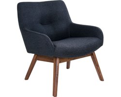 House Nordic Lounge Stoel London Donkergrijs/Walnoot