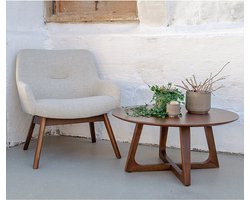 House Nordic Lounge Stoel London Zand/Walnoot