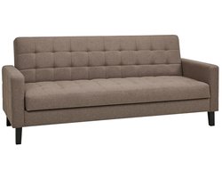 House Nordic Milton Bruin 3-Zits Slaapbank