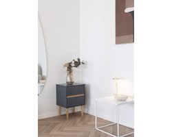 House Nordic Nachtkastje Bisley Donkergrijs 55cm