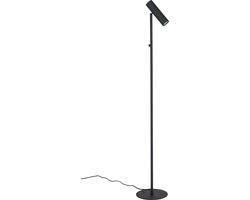 House Nordic Parijs - staande vloerlamp LED - mat zwart - industrieel - H 150cm
