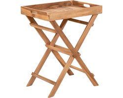 House Nordic - Ronda Teakhouten dienbladtafel - Teakhouten dienbladtafel 29*39*h49,5 cm