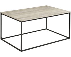 House Nordic Salontafel Vita - Rechthoekig Zwart Travertin - 90x60x45cm