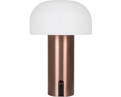 house nordic soham tafellamp - led - indoor & outdoor - wit & koper