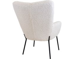 House Nordic Stoel Glasgow Wit/Zwart