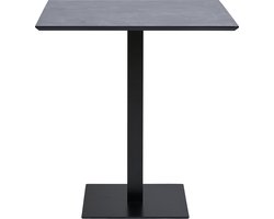 House Nordic Tafel Fano - Melamine - Zwart - 70x70cm