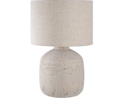 House Nordic Tafellamp Bilby - Keramiek - Lichtbruin - 30x30x46,5cm