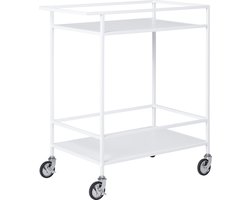 House Nordic Trolley Vita - 68x40x79cm - Wit - Met Wielen