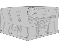house nordic tuinmeubelhoes - tafel met 6 stoelen - 155 x 235 x 95 cm