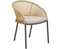 House Nordic Tuinstoel Novella - Beige/Zand - Set van 2